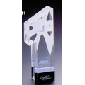 #1 Custom Lucite Award w/ Colored Bottom